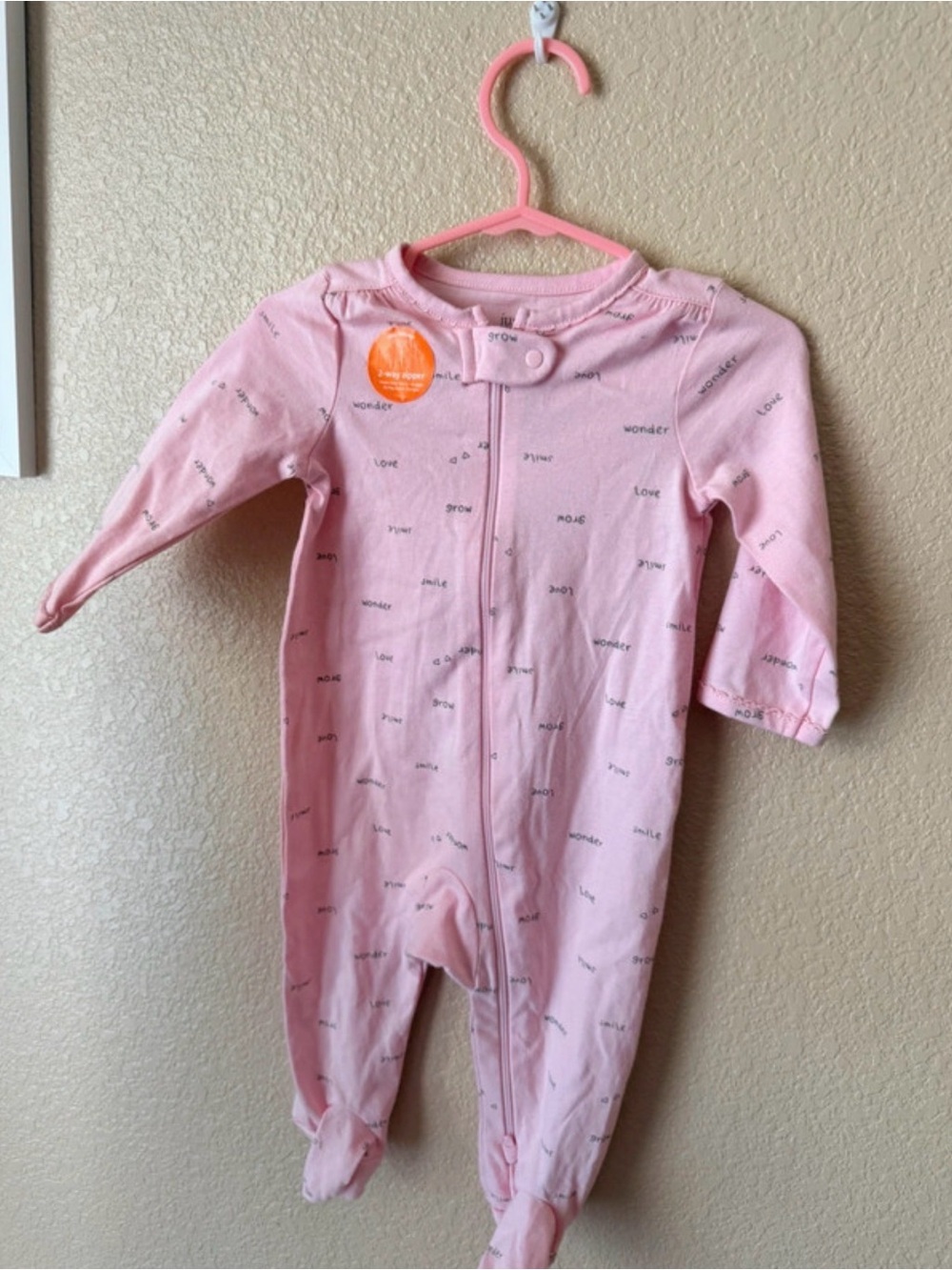 Carter's Light Pink Footed Two-Pieces Sleep and Play